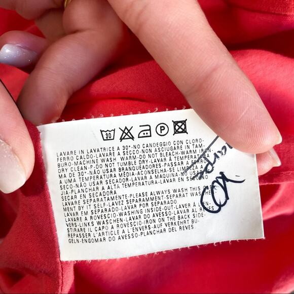 Armani Coral Pink Sleeveless Dress Size‎ 10 - Picture 6 of 7